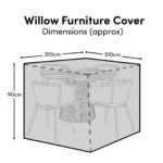 Willow Round Table 4-6 Seater Furniture Cover 210x210x90cm