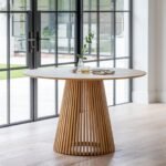 Willow Pale Oak Round Dining Table
