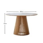 Outlet - Willow Round Dining Table - Pale Oak - Image 10