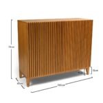 Willow 2 Door Small Sideboard - Classic Oak - Image 10