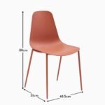 Outlet - Wren Burnt Orange Dining Chairs - Set of 2 - Image 8