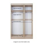 Beckett Gloss 3 Door Mirror Wardrobe - Image 4