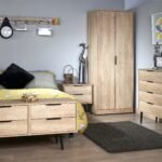 Asher Light Oak 2 Door Double Wardrobe - Image 2