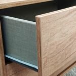 Asher Light Oak 5 Drawer Chest with Black Legs - Image 4