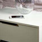 Asher White 3 Drawer Midi Unit with Black Legs - Image 3