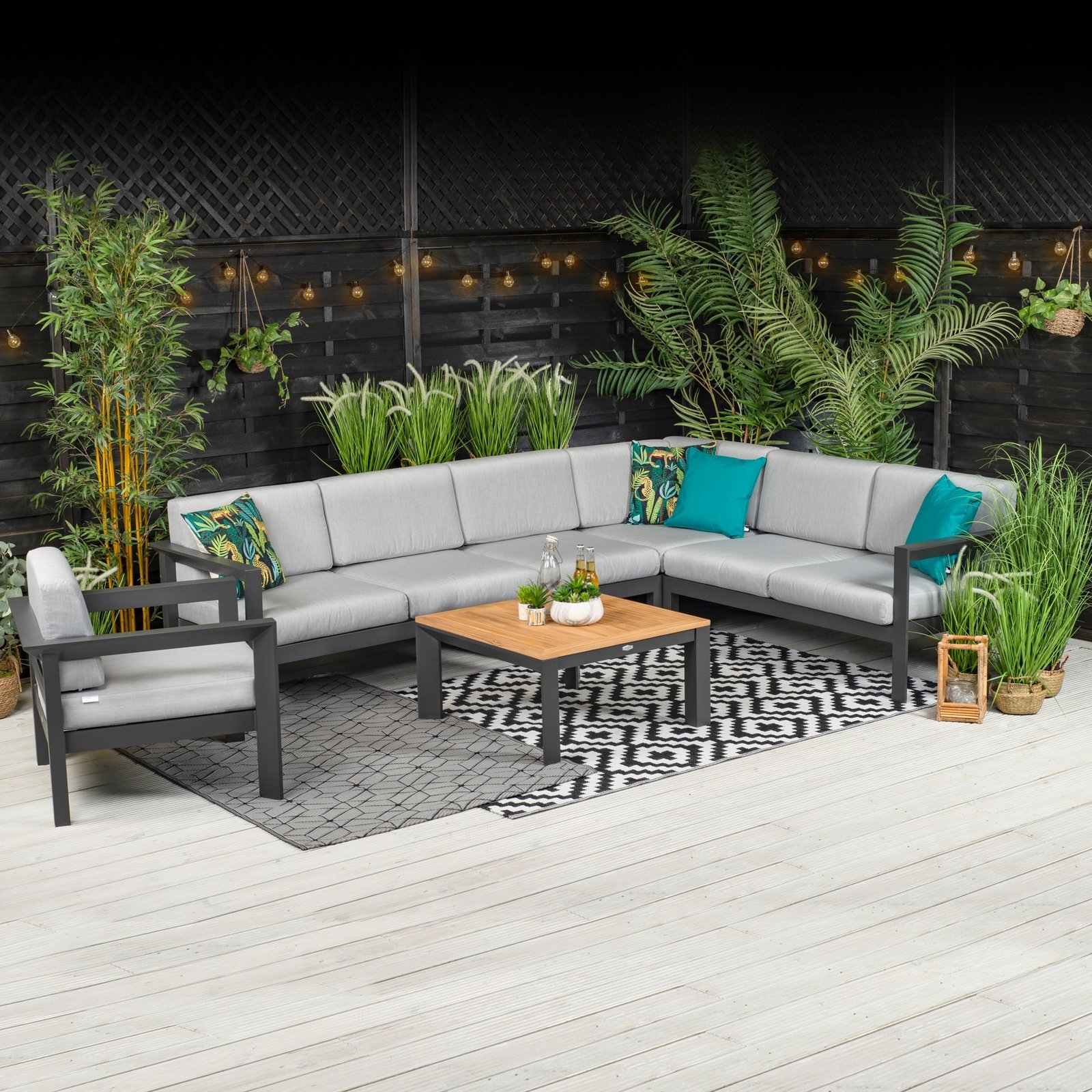 Austell-Life1 Austell Deluxe Corner Set with Teak Coffee Table - Image 1