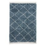 Willow Shaggy Tasselled Diamond Rug - Image 3