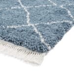Willow Shaggy Tasselled Diamond Rug - Image 9