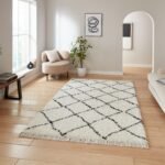 Willow Shaggy Tasselled Diamond Rug - Image 81