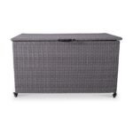 Charcoal Weave 645L Cushion Storage Box with Gas Lift - Image 8