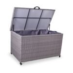Charcoal Weave 645L Cushion Storage Box with Gas Lift - Image 10