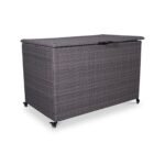 Charcoal Weave 645L Cushion Storage Box with Gas Lift - Image 7