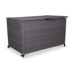 Charcoal Weave 826L Cushion Storage Box with Gas Lift