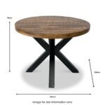 Carrow 130cm Round Dining Table - Image 4