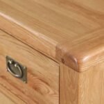 Zelah Oak 5 Drawer Tallboy Chest - Image 4
