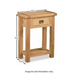 Zelah Oak Telephone Table - Image 16