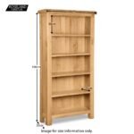 Zelah Oak Large Bookcase - Image 12