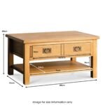 Surrey Oak Coffee Table - Image 17