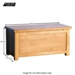 Surrey Oak Blanket Box - Image 20