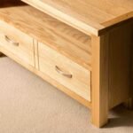 London Oak Corner TV Stand - Image 3