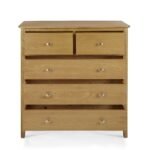 Alba Oak 2 Over 3 Drawer Chest - Image 4