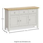 Lundy Grey Large Sideboard - Image 8