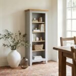 Lundy Grey Narrow Bookcase - Image 2