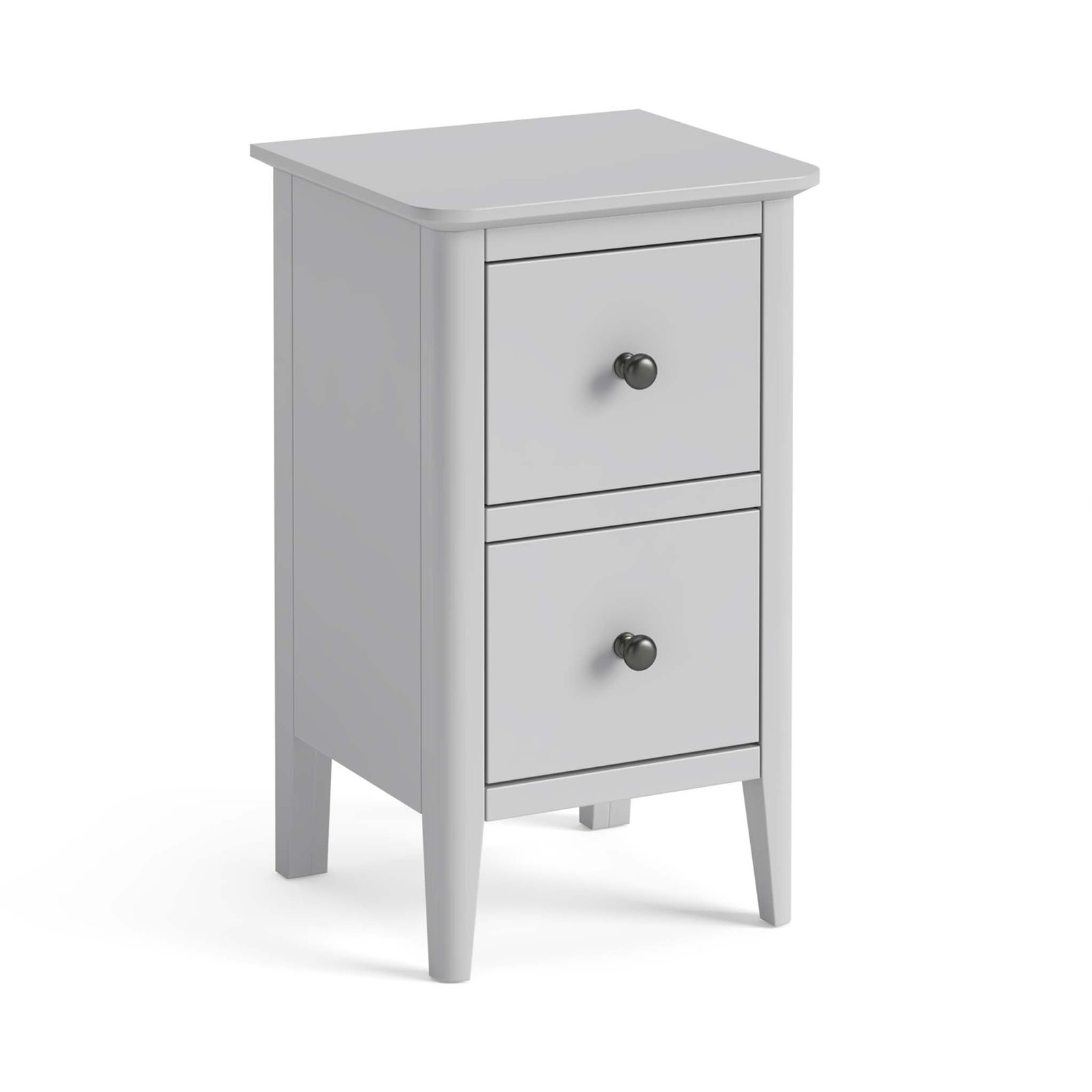 G5684-elgin-narrow-bedside-side-chest-table-roseland-furniture-1_fa13bb1e-08a9-4de9-8211-78cc1ed999ba Elgin Grey Narrow Bedside Table - Image 1