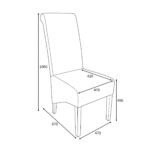 Genna Herringbone Dining Chair - Image 10