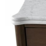 Hawthorne Dark Oak & Marble Sofa Side Table - Image 3