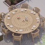 Maris 8 Seater Round Dining Table - Image 2