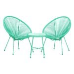 Monaco 2 Seat Egg Chair Bistro Set - Image 28