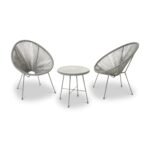 Monaco 2 Seat Egg Chair Bistro Set - Image 13