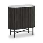 Milo Mango & Marble Fluted Mini Sideboard
