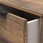 Moreno Rustic Oak 2 Door 2 Drawer Double Wardrobe - Image 3