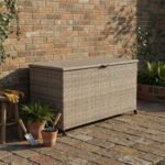 Natural Weave 510L Cushion Storage Box with Gas Lift
