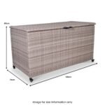 Natural Weave 510L Cushion Storage Box with Gas Lift - Image 12