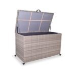 Natural Weave 510L Cushion Storage Box with Gas Lift - Image 7