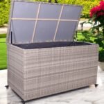 Natural Weave 510L Cushion Storage Box with Gas Lift - Image 3