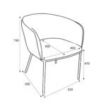 Newbridge Boucle Dining Chair - Image 16