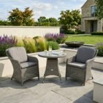 Paris 2 Seat Lux Rattan Bistro Set - Image 2
