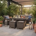 Paris Rattan Seven Seater Deluxe Sofa Dining Set - Image 2