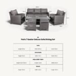 Paris Rattan Seven Seater Deluxe Sofa Dining Set - Image 17