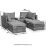 Paris 2-4 Seater Rattan Multi Setting Relaxer Set - Image 15