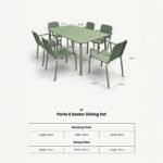 Porto 6 Seater Rectangular Dining Set - Image 7