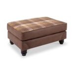 Ashford Faux Leather Footstool - Image 3