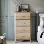 Celine Washed Oak XL 4 Drawer Tallboy Chest - Image 2