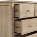 Celine Washed Oak XL 2 Over 3 Drawer Chest - Image 7