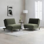 Carrington Chenille Click Clack Lounge Chair - Image 2