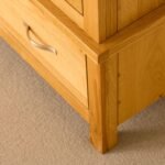 Newlyn Oak Double Wardrobe with Drawer - Image 8